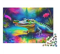 Colorful Alligator 1000 Piece Jigsaw Puzzle for Adults 70x50cm/1000pcs