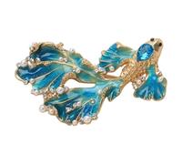 Colorful Alloy Fish Brooch Badge Pin Featuring Artistic Accent and Secure Pin for Daily Wear in Various Styles Lucky Brooch