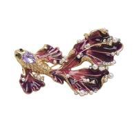 Colorful Alloy Fish Brooch Badge Pin Featuring Artistic Fish Accent and Secure Pin for Daily Wear in Various Styles Everyday Badge
