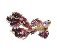 Colorful Alloy Fish Brooch Badge Pin Featuring Artistic Fish Accent and Secure Pin for Daily Wear in Various Styles Corsage
