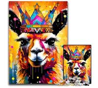 Colorful Alpacas 1000-Piece Jigsaw Puzzle Challenging Puzzles Interactive Family Game, Brain Challenge, Educational Toy 50x75CM/19.68x29.52inch