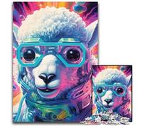 Colorful Alpacas Jigsaw Puzzles for Adults 1000 Piece cardboard Jigsaw Interactive Family Game, Brain Challenge, Educational Toy 26X38CM/10.23x14.96inch