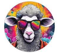 Colorful Alpacas Jigsaw Puzzles for Adults 1000 Piece Cardboard Jigsaw Puzzles Perfect Home Or Office Decor, Ideal (67.5x67.5cm)