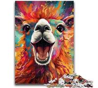 Colorful Alpacas Jigsaws Puzzles 1000 Pieces for Adults Gifts,Decompressing Intellectual Educational Toy Great Gifts And Toys (38x26cm)