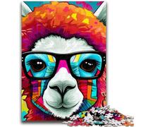 Colorful Alpacas Jigsaws Puzzles 1000 Pieces for Teenagers Gifts,Challenging Difficult Deal As Gifts for The Whole Family (38x26cm)