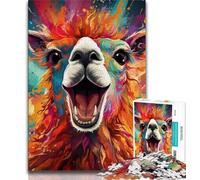 Colorful Alpacas Jigsaws Puzzles 1000 Pieces for Teenagers Gifts,Decompressing Intellectual Educational Toy Birthday Present,Gifts,Wall Art (38x26cm)