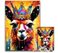 Colorful Alpacas Puzzle 1000 Pieces Jigsaw cardboard Jigsaw Perfect for Christmas, Halloween, Easter, New Year 26X38CM/10.23x14.96inch