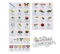 Colorful Alphabet Cards, Interactive Letter Learning, 11x8.5 Inches Wall Display with Durable Material, Educational Posters with Fun Design, Classroom Decor for Preschool and Kindergarten