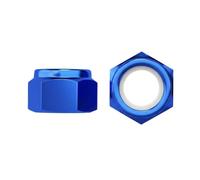 Colorful Aluminum Alloy Nylon Lock Nut Hex Self-Locking Anti-Loose(Rose,M3 (50pcs))