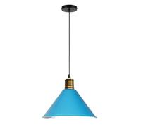 Colorful Aluminum Chandelier Pendant Adjustable E27 Ceiling Light Fixture Kitchen, Bedroom, Dining Room, Restaurant - Modern Creative Hanging Lamp for Corridor & Living Spaces(Blue,35cm)