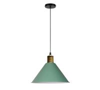 Colorful Aluminum Chandelier Pendant Adjustable E27 Ceiling Light Fixture Kitchen, Bedroom, Dining Room, Restaurant - Modern Creative Hanging Lamp for Corridor & Living Spaces(Green,30cm)
