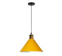 Colorful Aluminum Chandelier Pendant Adjustable E27 Ceiling Light Fixture Kitchen, Bedroom, Dining Room, Restaurant - Modern Creative Hanging Lamp for Corridor & Living Spaces(Yellow,30cm)