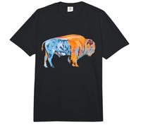 Colorful American Bison Buffalo Lover Wildlife Outdoor Comfort Colors Adult Heavyweight T-Shirt