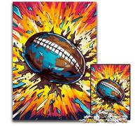 Colorful American Football Jigsaw Puzzles for Adults 1000 Piece Jigsaw Puzzles for Adults for Family And Friends, Suitable for Ages 14+ 26X38CM/10.23x14.96inch