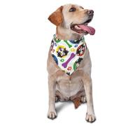Colorful And Playful Australian ShepherdDog Bandanas Cat Puppy Scarfs Washable Pet Handkerchief