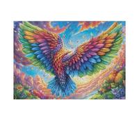 Colorful Angel Wings Sunset 300 Pcs Jigsaw Puzzle Bundle Puzzle for Adults Teens 14+ Fun Family Game Mindful Activity Spring Gift Precision Cut Board 300 PCS
