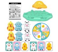 Colorful Animal Challenge, Fun Farm Board, Engaging Play Set, Classroom Learning Activity, Outdoor Picnic Entertainment, Tabletop Toy for Boys, Girls, Parents, 24x5x21cm