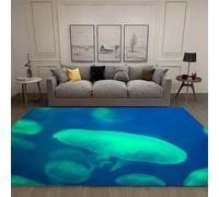 Colorful Animal Jellyfish 3D Full Printed Area Rugs For Living Room Bedroom Kitchen Bathroom Non-Slip Doormat Absorbent Machine-Washable Floor Mat Soft Kids Play Carpet 80 X 160 Cm -341266152254
