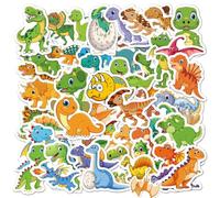 Colorful Animal Stickers，50pcs Baby Dinosaur Stickers,Water Bottle Stickers for Kids Cute Aesthetic Sticker Pack for Scrapbooking,Classroom Prizes Skateboard for Kids Teens Girls Students