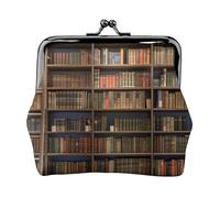 Colorful Animal Zebra Print Leather Kiss Lock Wallet - Compact and Secure Coin Purse, Bookroom Library, One Size