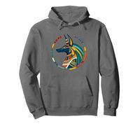 Colorful Anpu Anubis - Egyptian Dog God of The Dead Anubis Pullover Hoodie