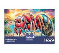 Colorful Ants 1000 Piece Puzzle for Adults - Challenging Jigsaw for Mindfulness & Wall Art, Premium Quality with Detailed Art Print 38x26cm/1000pcs