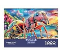 Colorful Ants Puzzle 1000 Pcs Jigsaw Puzzle Challenge Paper Eco-friendly Puzzle for Adults & for Age 12 And Up 52x38cm/1000pcs