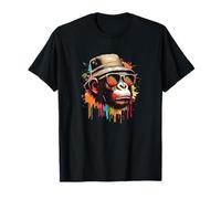 Colorful Ape Cool Vintage Graffiti Graphic Art T-Shirt