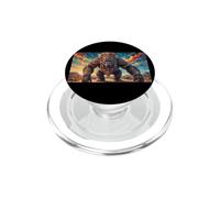 Colorful Ape Primate Cultural Pattern Art PopSockets PopGrip for MagSafe