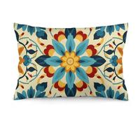 Colorful Arabic Editable File Yellow Lumbar Throw Pillow Covers 12 "x20 " Decorative Rectangle Pillowcase with Hidden Zipper Pillow Case Soft Cushion Cover for Couch Bedroom Living Room Only Cover No