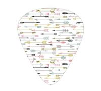 Colorful Arrows Guitar Picks Picks 12 Pack with Thin Box,Colorful Arrows Pattern Native Amen Aztec Navajo Style Artwork Image,Special Guitar Plectrums Gift Set for Guitarist