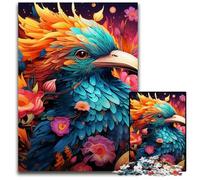 Colorful Art Bird 1000 Piece Jigsaw Puzzle Impossible Jigsaw Puzzles for Adults Ideal for Teenagers & Collectors, Travel Gift, Family Activity 26X38CM/10.23x14.96inch