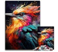 Colorful Art Bird 1000Pc Adults Jigsaw Puzzle Difficult Puzzles for Adults Perfect for Family Fun on Christmas, Thanksgiving, Birthdays & Easter 50x75CM/19.68x29.52inch