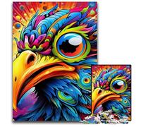 Colorful Art Bird Jigsaw Puzzles 1000 Pieces for Adults Jigsaw Puzzles Perfect for Family Gatherings, Birthdays, Holidays 50x75CM/19.68x29.52inch