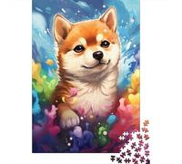 Colorful Art Corgi 500 Piece Jigsaw Puzzles for Adults Jigsaw Puzzle 500 Pieces Jigsaws Adults Puzzles Gifts 500pcs (52x38cm)