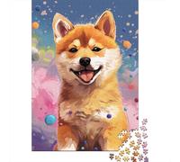 Colorful Art Corgi Jigsaw Puzzles for Adults 500 Piece Jigsaw Puzzles for Adults Puzzle 500 Pieces Puzzle Gifts 500pcs (52x38cm)