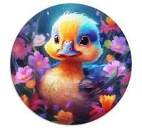 Colorful Art Duck Jigsaw Puzzles for Adults 1000 Cardboard Jigsaw Puzzles for Adults DIY Home Decor Brain Teaser Game for Teenagers 1000pcs (67.5x67.5cm)