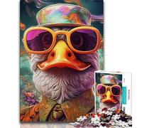 Colorful Art Ducks Puzzles 1000 Pieces for Teenagers,Educational Games Home Decoration Deal As Gifts for The Whole Family (50x75cm)