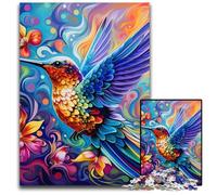 Colorful Art Hummingbird 1000 Piece Jigsaw Puzzles for Adults cardboard Jigsaw Relaxing Entertainment, Home Decor 26X38CM/10.23x14.96inch