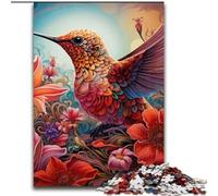 Colorful Art Hummingbird Puzzles 1000 Pieces for Adults Impossible Jigsaw Puzzles for Adults Challenging Brain Teaser for Teenagers, Family Game Night Fun size : 50x75cm