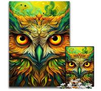 Colorful Art Owl 1000 Piece Jigsaw Puzzles for Adults Puzzles for Adults Ideal for Lover, Perfect Christmas, New Year, Valentine's Gift 26X38CM/10.23x14.96inch