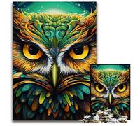 Colorful Art Owl 1000Pc Adults Jigsaw Puzzle Jigsaw Puzzles Relaxing Entertainment, Home Decor 50x75CM/19.68x29.52inch