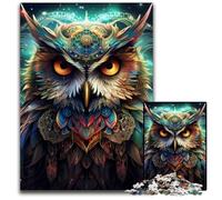 Colorful Art Owl Jigsaw Puzzles for Adults, 1000 Piece Puzzles for Adults Challenging DIY Brain Teaser for Teenagers 26X38CM/10.23x14.96inch