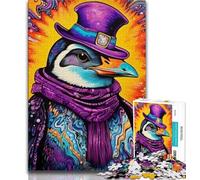 Colorful Art Penguin 2000 Piece Jigsaw Puzzle for Adults Teens,Decompressing Intellectual Educational Toy Birthday Present,Gifts,Wall Art 70x100cm