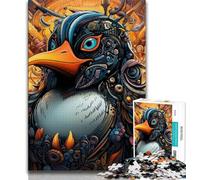Colorful Art Penguin 2000 Piece Jigsaw Puzzles,Educational Game Challenge Toy Wall Decoration Unique Birthday And Xmas Gifts 70x100cm