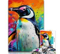 Colorful Art Penguin 2000 Piece Jigsaw Puzzles for Teenagers,for Educational Game Challenge Toy Unique Home Decor And Gifts 70x100cm