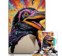 Colorful Art Penguin 2000 Pieces Jigsaw Puzzle For Adults Teens,Help The Brain Exercise Addictive Toys to Cultivate Patience Unique Challenge Game 70x100cm