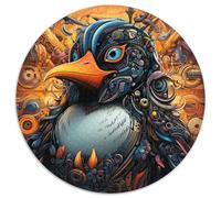 Colorful Art Penguin Jigsaw Puzzle 1000 Pieces Round JigsawPuzzle 1000 Pieces for Adults Intricate Design for Teenagers, DIY Decor, And Brain-Boosting Fun (67.5x67.5cm)