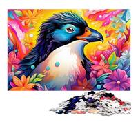 Colorful Art Penguin Jigsaw Puzzles 1000 Pieces for Adults Jigsaw Puzzles Perfect for Family Gatherings, Birthdays, Holidays 26X38CM/10.23x14.96inch