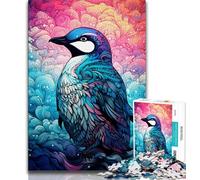Colorful Art Penguin Jigsaw Puzzles for Adults 1000 Piece Puzzle,Challenging Game And Family Play for Is Ideal As A Gift for The Whole Family (75x50cm)